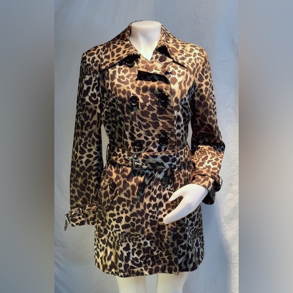 MICHAEL Michael Kors Jackets & Blazers - MICHAEL Michael Kors Leopard Print Trench Coat
